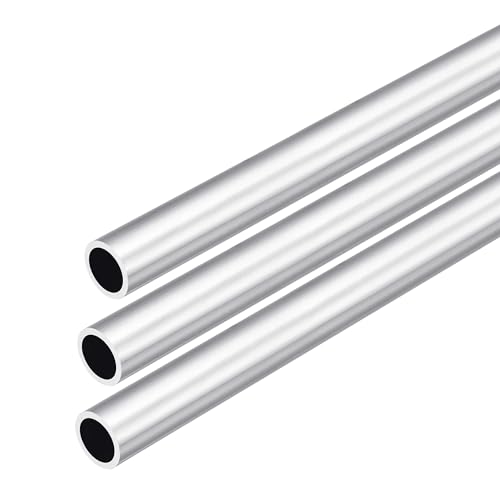 DMiotech 3Pack (14mm OD x 11mm ID) 6063 Aluminum Round Tube 300mm Length Industry Metal Tubing for Machinery Frame Construction DIY Projects - size: 14mm x 11mm x 300mm
