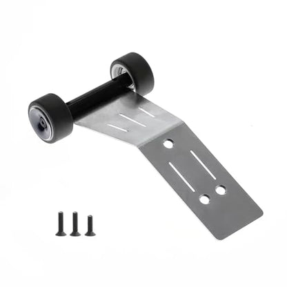 RC car Components Compatible with Traxxas for Mini for MAXX Monster Truck RC Car Upgrade Parts Accessories Metal Wheelie Bar DIY 107154 1(Black) - color: Black