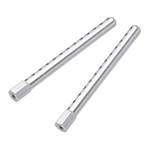 4Pieces RC 1:10 Aluminum Body Post Mounts,RC Car Shell Column Compatible with Road Racing Mo V7I2 (Silver) - color: Silver