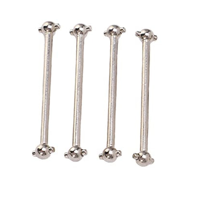 Zerodis RC Drive Shaft Dogbones Aluminum Alloy Diff Cup Joint Axle Set 4Pcs Front Rear Drive Shaft Set for 1 18 Scale RC Car DIY Users for A949 A959 A969 A979 K929 (Silver) - color: Silver