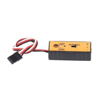 RC Car Gyroscope ABS Mini Drift Drive Gyroscope 4 to 6V Dual Axes Vibration Control Compact Lightweight Easy Install for Advanced RC Cars and Boats