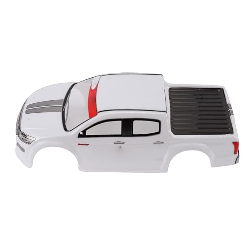 Vikye 1/10 RC Car Body Shell, Lightweight Replacement Cover Case with Clear Patterns, for 26cm Wheelbase On Road Cars (White) - color: White