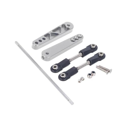 Metal Rear Sway Bar Anti-Tilt Rod Kit for 1/10 RC Car Axial RR10 90048 90053 Upgrade Parts(Silver) - color: Silver