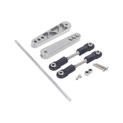 Metal Rear Sway Bar Anti-Tilt Rod Kit for 1/10 RC Car Axial RR10 90048 90053 Upgrade Parts(Silver) - color: Silver