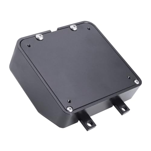 H10 Aluminum Alloy Simulated Cell Receiver Equipment Box Electric Box Fuel Tank for 1/10 RC Crawler Car Vanquish H10 Optic LCG Upgrade Parts (Black) - color: Black