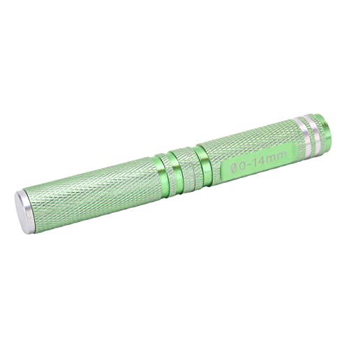 0-14mm Universal RC Reamer Hole Puncher, RC Body Reamer Tool with Sleeve and Curved Scissor Drills Set, Adjustable RC Car Truck Tank Drone Accessories for Professional Model Buil (Green)