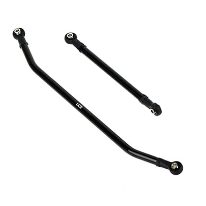LCX Racing 1/10th RC Crawler Car Aluminum AR60 OCP Front Axle Steering Link for Axial Wraith RR10 SMT10 AX10, Upgrades Parts Accessories (Black) - color: Black