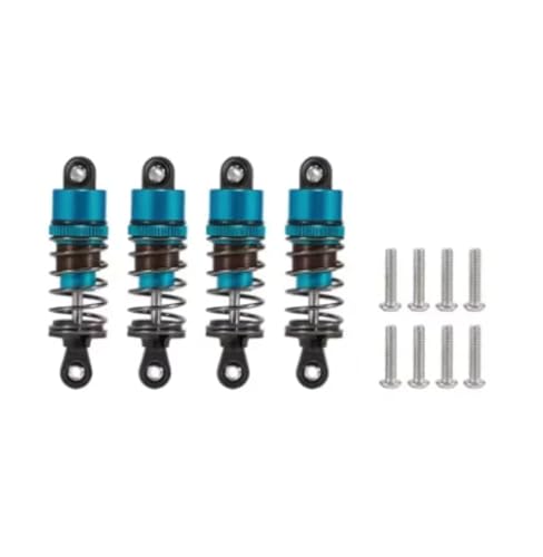 4PCS Aluminum Alloy Oil-Filled Shock Absorbers, High-Performance Dampers for 1/10 RC Touring, Drift, Buggy, Truggy, and Monster Truck Series (52mm-120mm) (blue 55mm) - color: blue 55mm