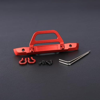 SCX24 Front Bumper Metal Bumper For Axial SCX24 Upgrades C10 Bronco Deadbolt 1/24 RC Crawler