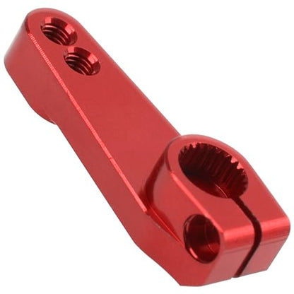 ShareGoo 3Pcs Metal 25T Servo Horn 25 Teeth Steering Servo Arm M3 Threads Compatible with Futaba Savox Power HD HSP Servos Motor Fit for 1/8 1/10 RC Off Road Crawler Drift Car Boat (Red) - color: Red