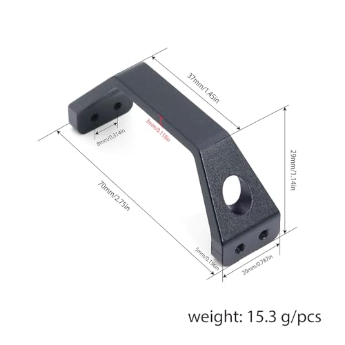 High Clearance Carbon LCG Chassis Kit Fiber Carbon Rails Body Mount Front Rear Chassis Brace Skid Plate Sliders Upgrade Parts (Chassis Brace RR)