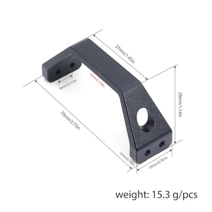 High Clearance Carbon LCG Chassis Kit Fiber Carbon Rails Body Mount Front Rear Chassis Brace Skid Plate Sliders Upgrade Parts (Chassis Brace RR)