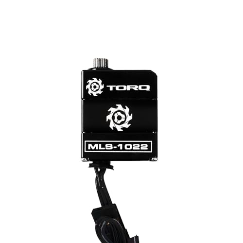 TORQ MLS-1022 High Torque Micro Servo 5.0V - 8.4V with CNC Servo Mounts & Arms - Remote Control Car, RC Car, RC Crawler Axial SCX24 Electronics Upgrades RC Servos (HELIDIRECT) (Black) - color: Scx24 Servo - Black