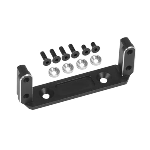 Aluminum Alloy Servo Mount for Axial Capra 1/10 RC Crawler UTB10 Vanquish F9 SCX10 III Portal Axle SOA 4WD Cheater Rigs Upgrade (Black) - color: Black