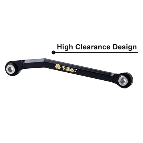 10PCS Brass High Clearance Chassis Links and Steering Links Set for HPI Venture18 Upgrade,Black Coating