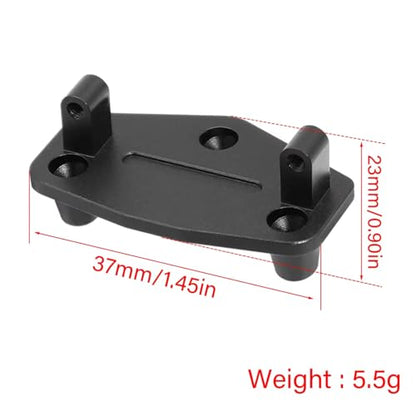 Compatible with LOSI for Mini for LMT RTR-LOS01026 4X4 1/18 Rc Monster Truck Upgrade Parts Aluminum Servo Mount Bracket 7075 RC Accessories(Black) - color: Black