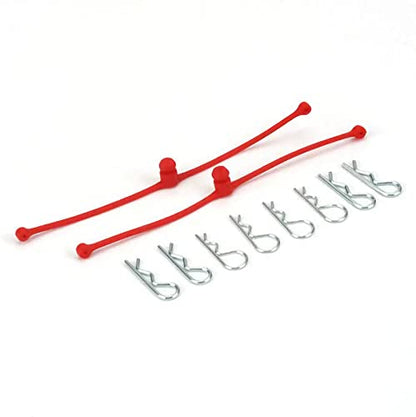 Du-Bro 2248 Red Body Klip Retainer (2-Pack) - color: Red