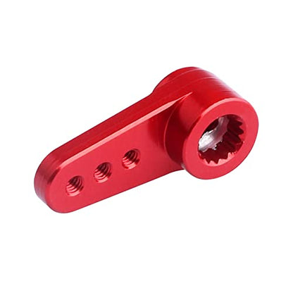 Steering Servo Horn Aluminum Servo Arm for EMAX ES08MA II Servo (Red) - color: Red