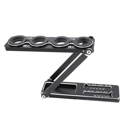 Aluminum RC Car Shock Stand Shock Absorber Rack Holder for 1/8 1/10 RC Car | Multi-Function RC Part Articulation Shock Stand,Compatible with 1/10 on-Road/Off-Road 1/8 on-Road/GT,CNC Machined