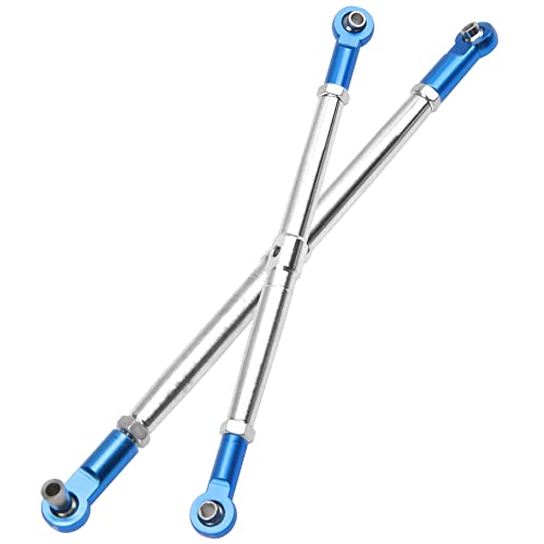Steel Toe Links Push Rod Steering Links Turnbuckle Rod 5319X 5338R Compatible with Traxxas 1/10 EREVO 2.0 E-Revo Revo Summit RC Upgrade Parts