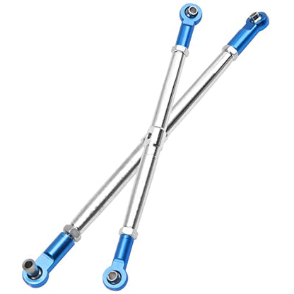 Steel Toe Links Push Rod Steering Links Turnbuckle Rod 5319X 5338R Compatible with Traxxas 1/10 EREVO 2.0 E-Revo Revo Summit RC Upgrade Parts