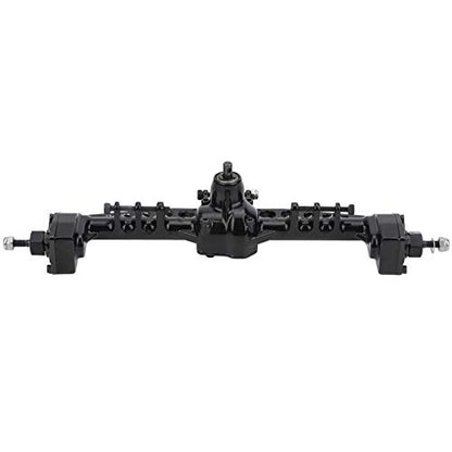 RC Car Metal Rear Portal Axle Assembly for 1/10 SCX10 III RC Crawler Accessories (Black) - color: Black