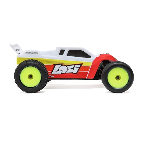 Losi 1/18 Mini-T 2.0 2S 2 Wheel Drive RTR Brushless Stadium Truck Battery & Charger Included Red LOS-1056T1 - color: Red
