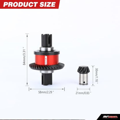 RCAWD 40CrMo Outcast Kraton 8S Oil Filled Front/Rear Diff Set, 70% Upgrades, 39T Differential Gear Assembled & 12T Spiral Main Input Gear, #ARA310937,#ARA310912