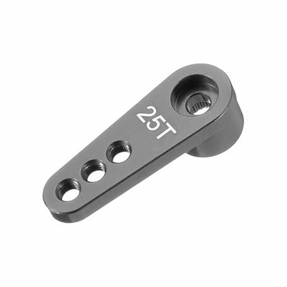 MECCANIXITY Metal 25T 25 Teeth Steering Servo Single Arm Horn Titanium for DIY RC Car/Boat/Airplane Boat Accessories - color: Titanium