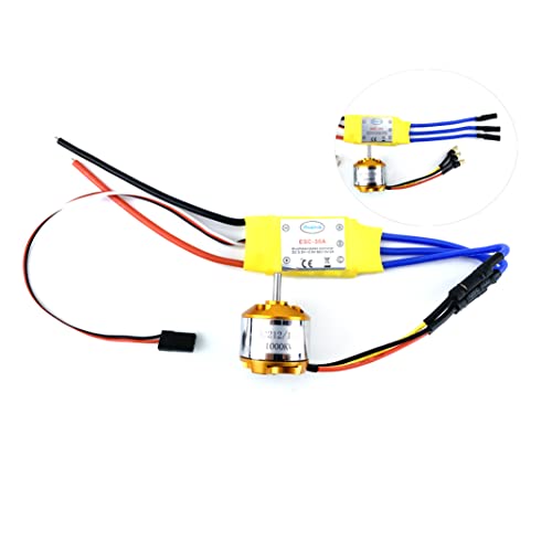 YoungRC A2212 1000KV Brushless Motor+ 30A ESC Electric Speed Controller with Gold Bullet Banana Plugs for RC Multicopter Quadcopter | With Gold Bullet Banana Plugs For RC Multicopter Quadcopter