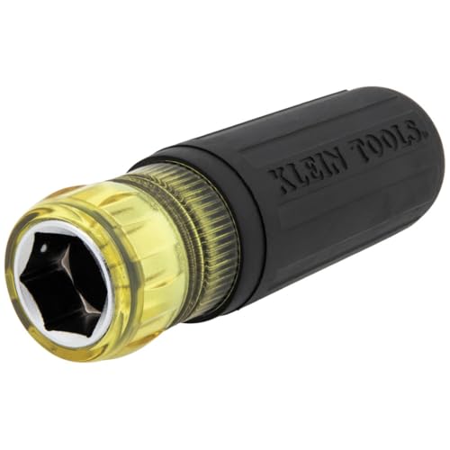 Klein Tools 32809MAGM 11-in-1 Multi-Nut Driver Tool, Magnetic Pass-Through Driver with Metric Hex Nut Sizes 5mm to 19mm - style: 11-in-1 Metric Nut Driver