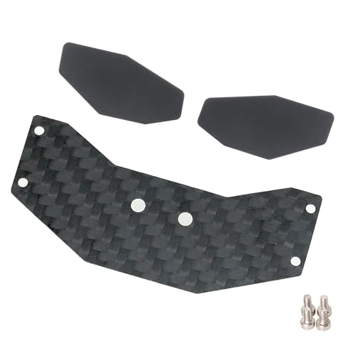 Aluminum Carbon Fiber Rear Wing Tail Spoiler for Losi 1/24 Micro-B 2WD Buggy RC Tail Wing Parts (Carbon Fiber Tail Wing) - color: Carbon Fiber Tail Wing