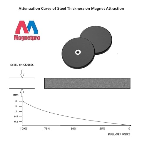Magnetpro 2 Pieces Strong Rubber Coated Mounting Magnets 120 LB | Anti-Scratch & Anti Corrosion, Over 120 LB Adhesive Power, 1/4"-20 Stainless Steel Thread Hole with Bolts, For PTZ, Camera - size: 120LB - 1/4"-20 Female SS 2P