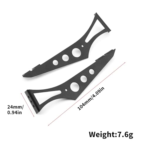 Rc Upgrade Spare Parts for Tamiya for TT01 for TT02 XV01 PTG2 for HSP 94123 FW06 for Sakura 1/10 Metal Tail Wing Rear Spoiler RC On-Road for Racing for Rally Drift Car