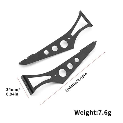 Rc Upgrade Spare Parts for Tamiya for TT01 for TT02 XV01 PTG2 for HSP 94123 FW06 for Sakura 1/10 Metal Tail Wing Rear Spoiler RC On-Road for Racing for Rally Drift Car
