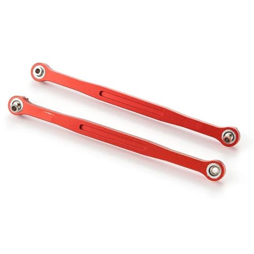 RC Links Linkage Compatible with for traxxas for XMAXX for Monster 1/5 RC Trucks Car Part Wheelbase Rc Steering Link Rod Set Steering Link Rod Set(Red) - color: Red