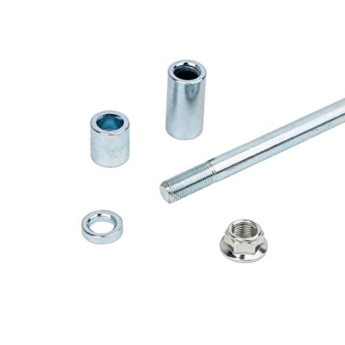Mokuo 12mm 270mm Front Rear Axle with Bushing 5mm 22mm 38mm Fit for Pit Dirt Bike Moped Scooter QUAD ATV Mini Bike Parts - size: 12-270