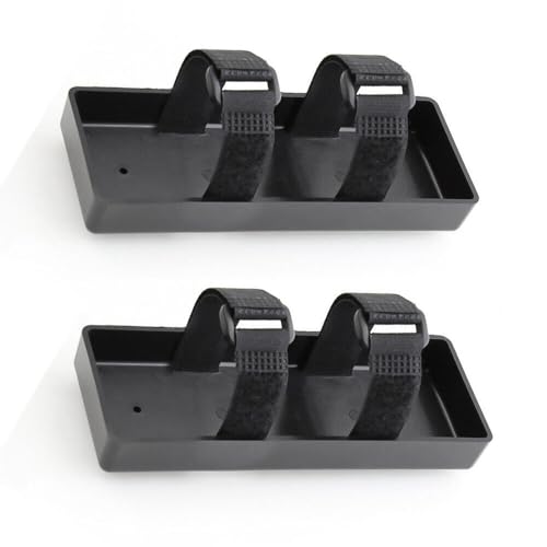 Black Battery Box Tray Case Compatible with 1/10 1/8 RC Crawler Axial SCX10 D90 TRX4 (2 PCS) - style: 2 PCS