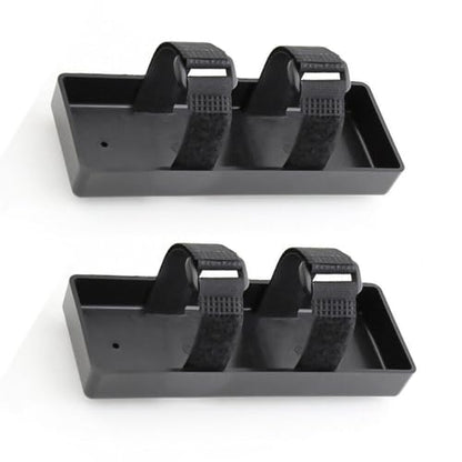 Black Battery Box Tray Case Compatible with 1/10 1/8 RC Crawler Axial SCX10 D90 TRX4 (2 PCS) - style: 2 PCS
