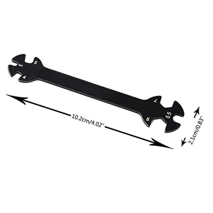 Compact 6 in 1 RC Special Tool Wrench 3/4/5/5.5/7/8MM for Turnbuckles & Nuts Suitable for Garden Home Kitchen Durable