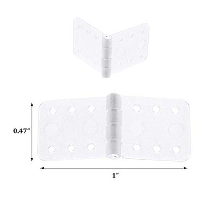 25Pcs Pinned Nylon Hinges for RC Airplane Plane Model Aircraft Parts KT Board Fixed Wing Model Plane Control Surface Connecting