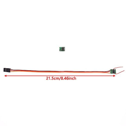 2Pcs Micro 1A Mini ESC DIY Two-Way Forward and Reverse Brushed DC 5V JR Connector ESC for Mini RC Model Aircraft Drones
