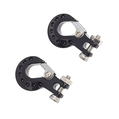 RC Crawler Winch Hooks, Metal Trailer Tow Hook for 1/10 RC Car SCX10 Tamiya CC01 D90 D110 TF2 TRX4 Accessories (B, Black) - color: B, Black