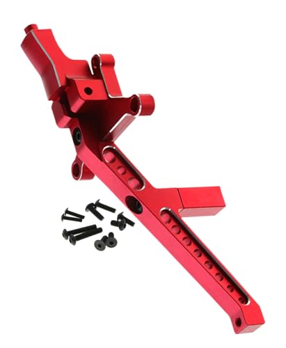 Aluminum Front Chassis Brace Upgrades Part for 1/8 Sledge 4WD #95076-4,Alloy Front Chassis Brace Hops up for Sledge Monster Truck RC Car #95076-4,Replace #9520, Red - color: Red