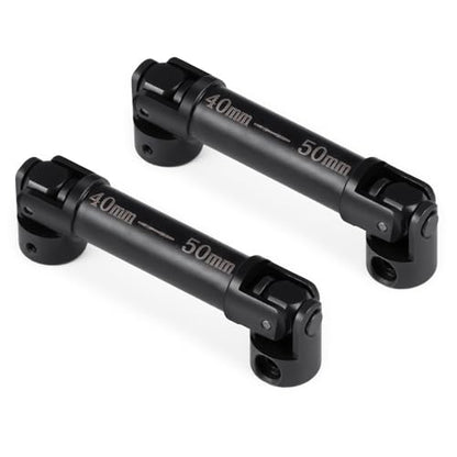RCHUBAM 2PCS 40-50mm Center Drive Shaft for 1/24 FMS FCX24 | Adjustable 1144-Steel RC Hex‑Type Drive Shaft,RC Crawler Upgrade Parts,1 Pairs