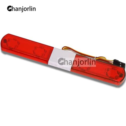 1/10 RC Car Simulation Police Lights Multi-Function Flash LED Lamp Nine Flashing Light Modes for 1/8 Crawler Off Road Rally Truck Cars HSP Traxxas Tamiya RC4WD Axial Arrma (Red 145mm) - color: Red 145mm