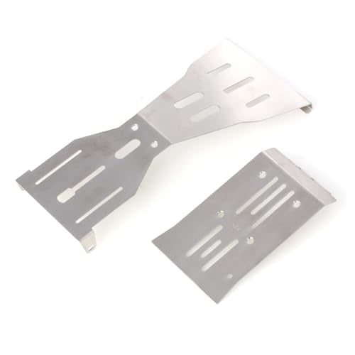 LCX Racing 1/10 RC Crawler Car Stainless Steel Chassis Guard Skid Plate Guard Armor for RC Truck Arrma Fury, Upgrades Parts Accessories