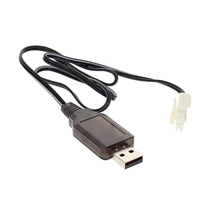 Heyiarbeit EL-2P Reverse USB Charging Cable for RC Car 7.2V 250mA Ni-MH Ni-CD Battery - size: EL-2P 1Pcs