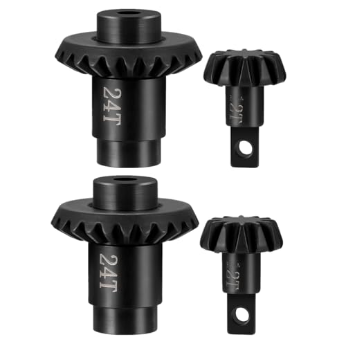 12/24T Steel Axle Gear Set for 1/24 RC Crawler FMS FCX24 FCX18 | Upgrade Parts Stock Gears - size: 12/24T*2