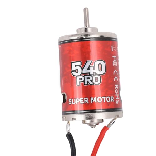540 Brushed Motor Iron Copper 12T RC Brushed Motor High Torsion Low Noise Two Way Bearing Strong Magnetic Force for RC Car Boat Trunk HSP